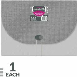 C-Line 7-Pocket Expanding File, Letter Size, Smoke