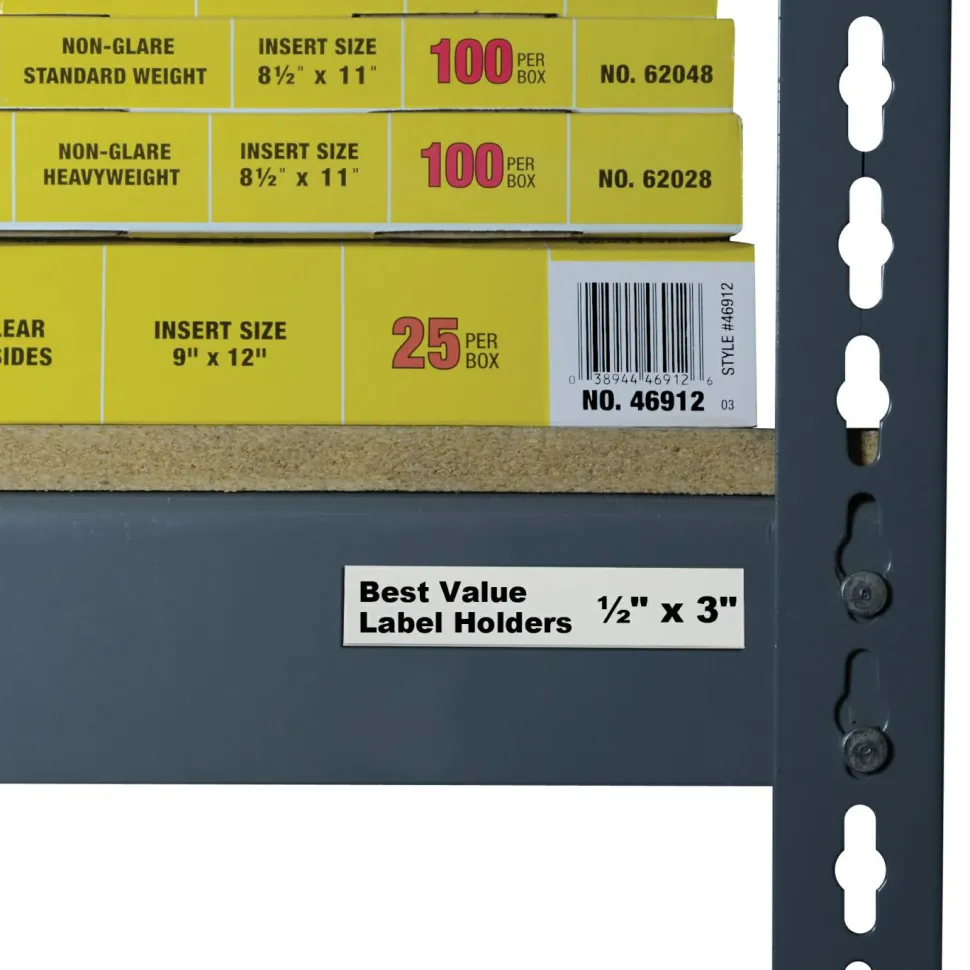 C-Line 87607 Removable Adhesive Label Holder - 0.5" x 3" - 50 / Pack"