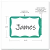 C-Line Self-Adhesive Name Badges, 3.5 x 2.25, Green, 100/Box