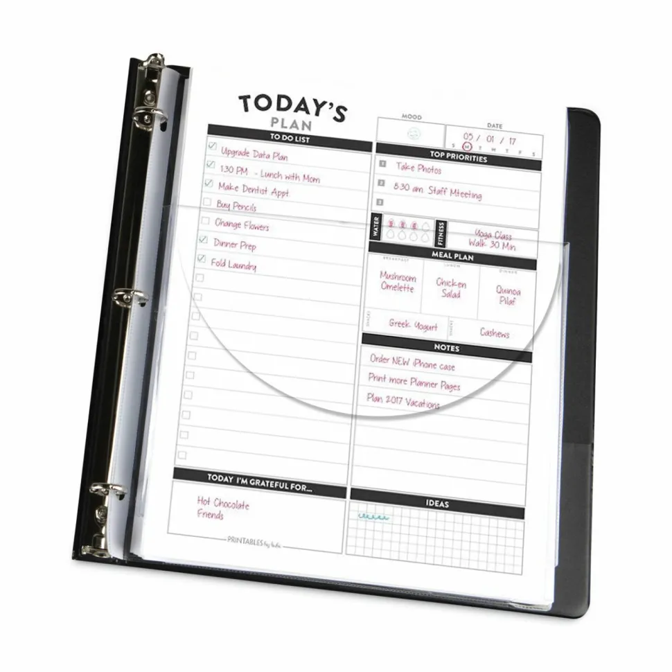 C-Line Super Capacity Super Heavyweight Vinyl Sheet Protectors with Tuck-In Flap - Clear, Top Loading, 11 x 8-1/2, 10/PK, 61027