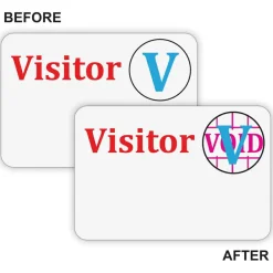 C-Line Time's Up! Self-Expiring Visitor Badges, One-Day Badge, 3