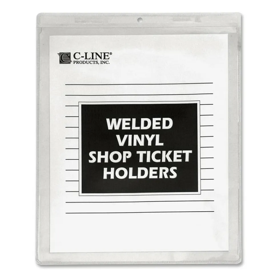 C-Line Vinyl Shop Ticket Holders, 9" x 12", Box of 50