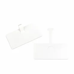 C-Line Wire Rack Shelf Tag, Side Load, 3.5 x 1.5, White, 10/Pack