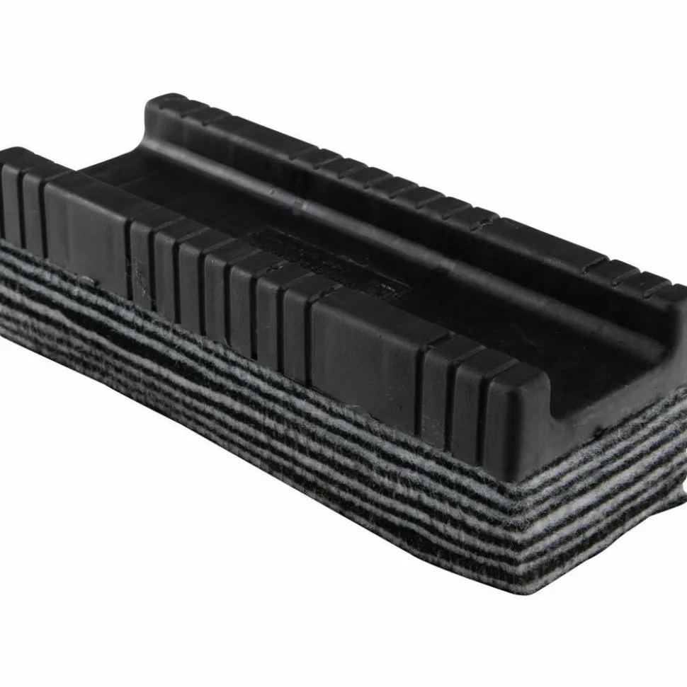CLI Peel-away Felt Whiteboard Eraser, 5", Black/White