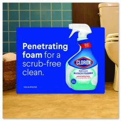 Clorox Bathroom Foamer with Bleach, Ocean Mist Scent, 30 oz Spray Bottle, 9/Carton