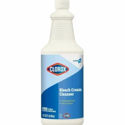 Clorox Bleach Cream Cleanser - Cream Cleanser - 32 fl oz (1 quart) - 8 / Carton - Clear