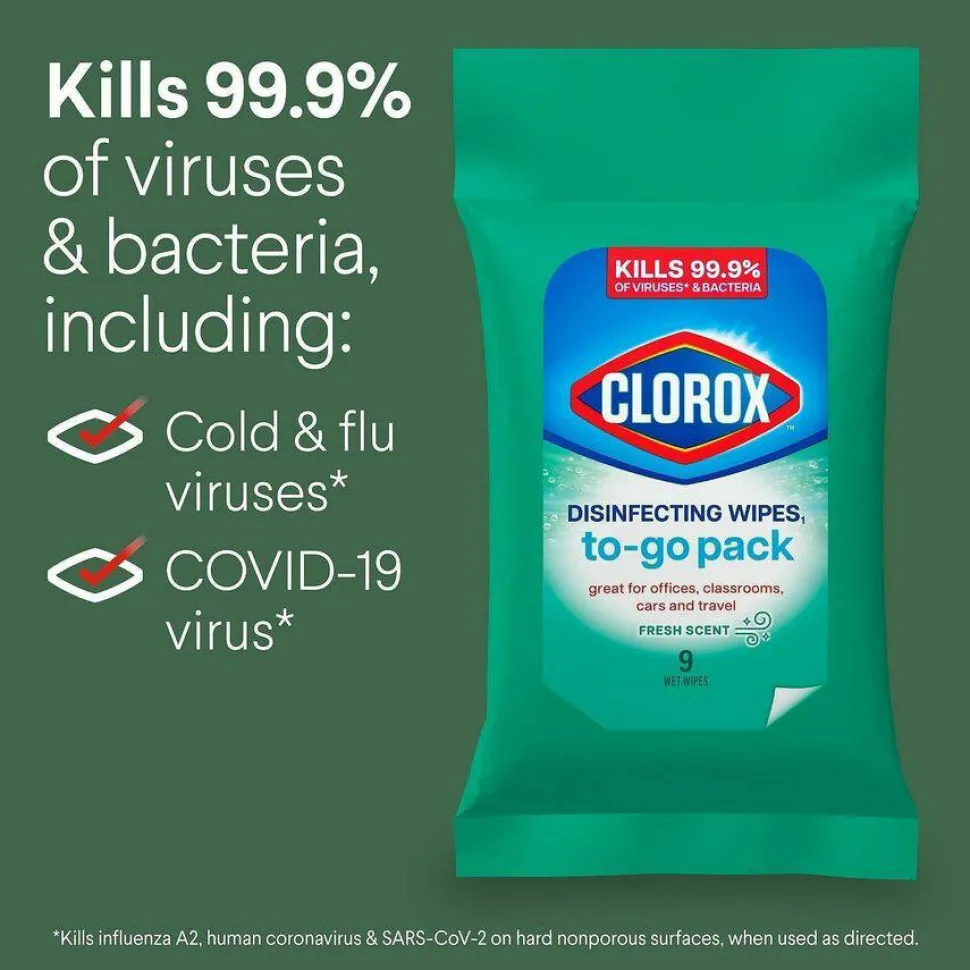 Clorox Bleach-Free Disinfecting WipesTo-Go Pack