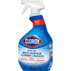 Clorox Clean-Up Multi-Surface Cleaner with Bleach, Rain Clean, Spray Bottle, 32 Fluid Ounces, Pack of 9 (30058)
