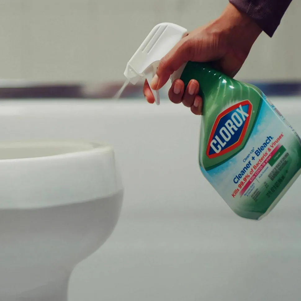 Clorox Clean-Up Multi-Surface Cleaner with Bleach, Original Scent, 32 oz Spray Bottle, 9/Carton