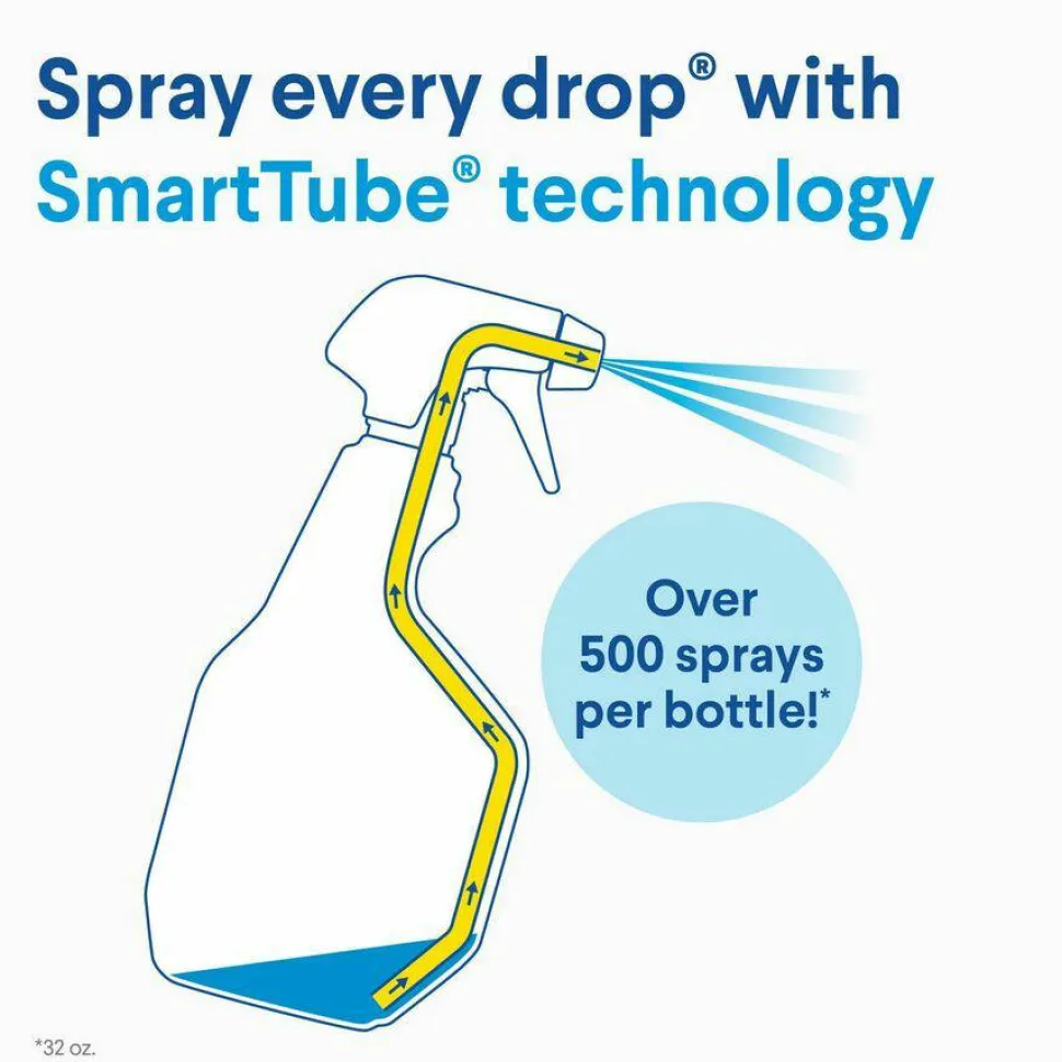 Clorox Clean-Up Multi-Surface Cleaner with Bleach, Original Scent, 32 oz Spray Bottle, 9/Carton