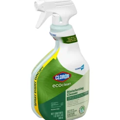 Clorox CloroxPro EcoClean Disinfecting Cleaner Spray Bottles, 32 Oz, Pack Of 9 Bottles