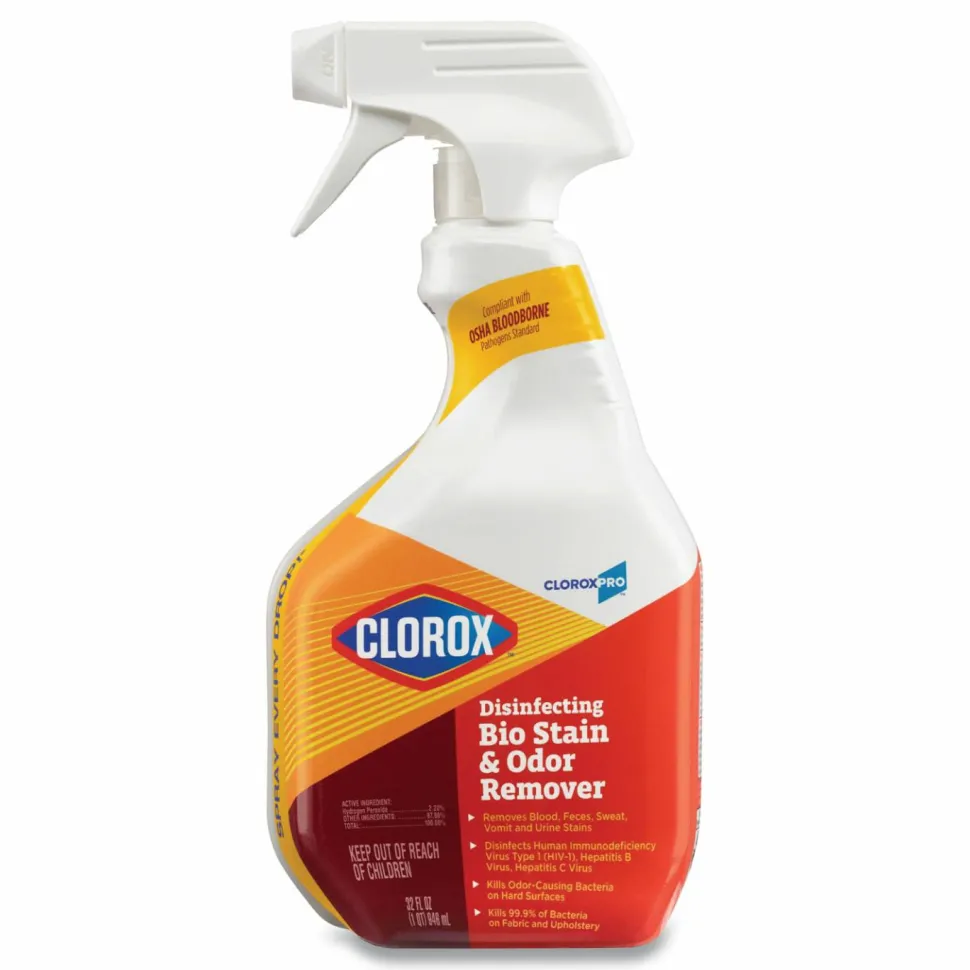Clorox Disinfecting Bio Stain and Odor Remover, Fragranced, 32 oz Spray Bottle