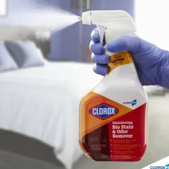 Clorox Disinfecting Bio Stain and Odor Remover, Fragranced, 32 oz Spray Bottle