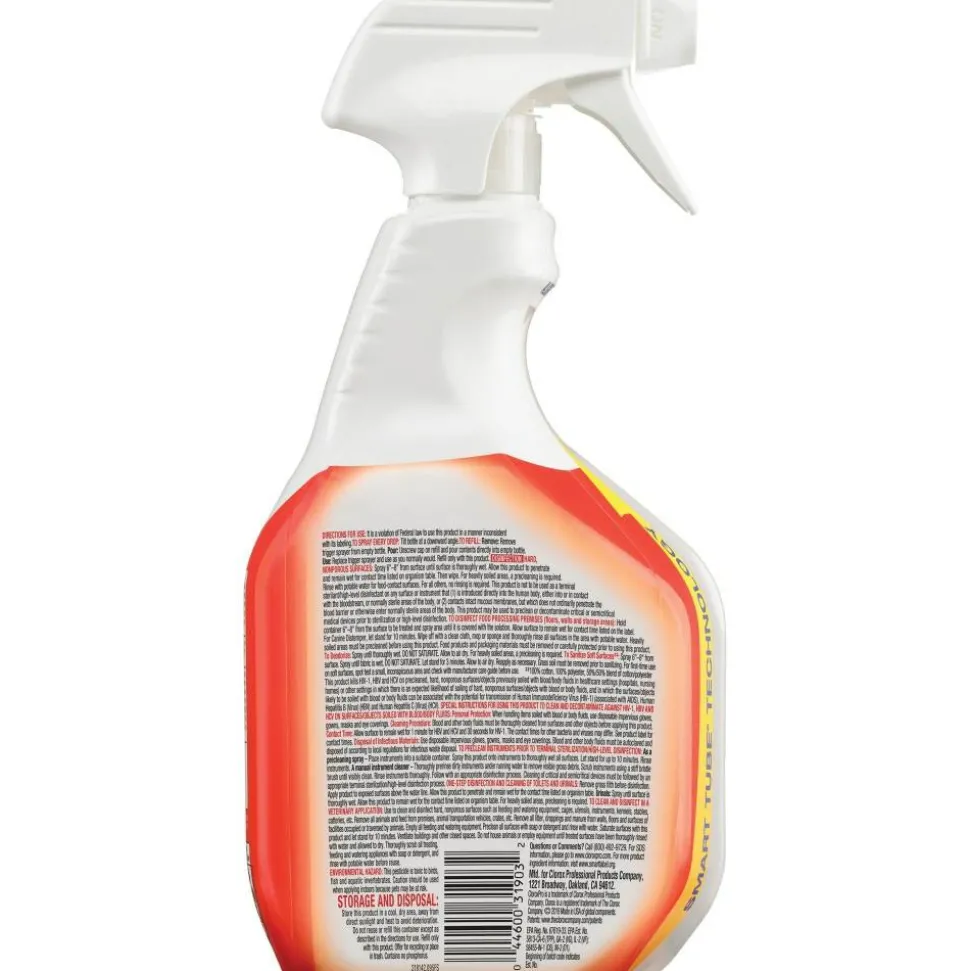 Clorox Disinfecting Bio Stain and Odor Remover, Fragranced, 32 oz Spray Bottle