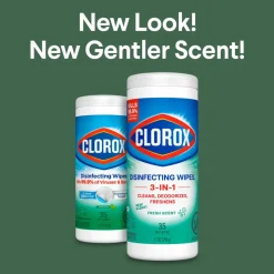 Clorox Disinfecting Bleach Free Cleaning Wipes, Fresh Scent, 35 Wipes Per Canister, Box Of 12 Canisters