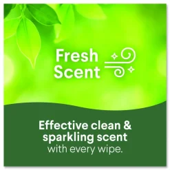 Clorox Disinfecting Cleaning Wipes, Flex Pack, 1-Ply, 8 x 7, Fresh Scent, White, 75 Towels/Box, 6 Boxes/Carton
