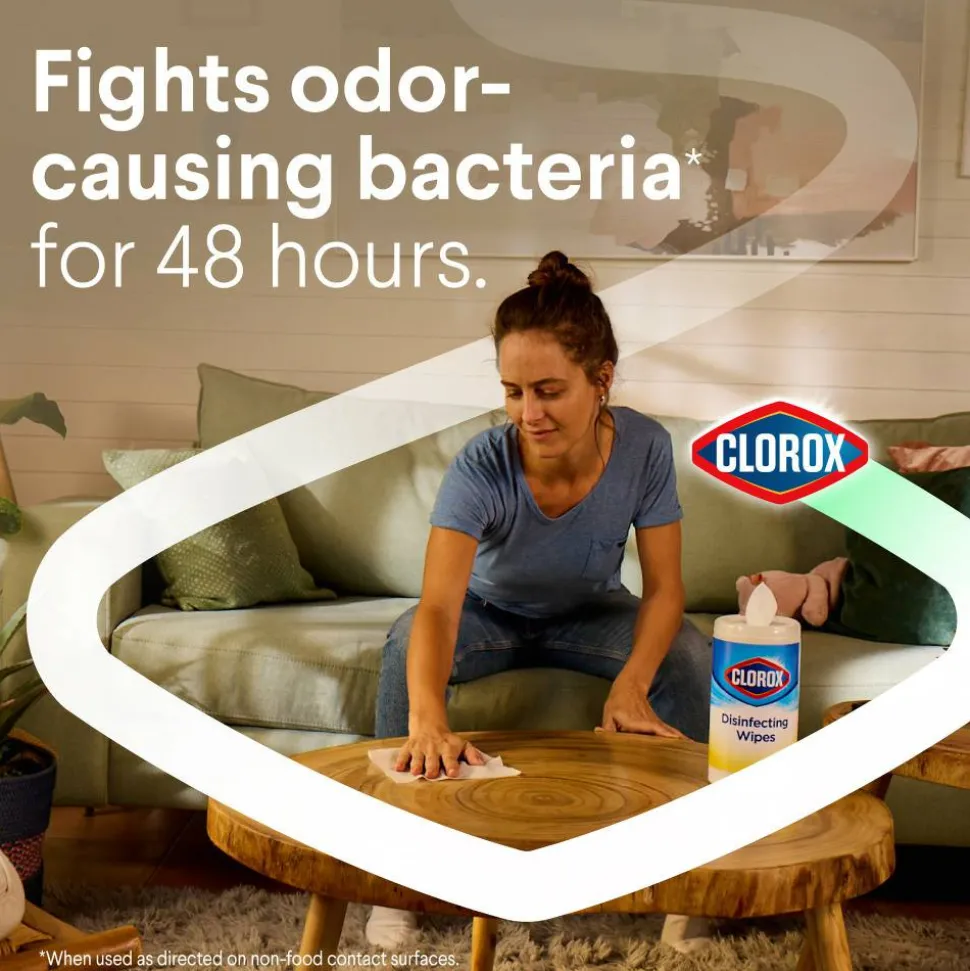 Clorox Disinfecting Wipes, Bleach Free Cleaning Wipes – Crisp Lemon - 35 Count (01594)