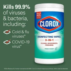 Clorox Disinfecting Wipes, Pack Of 75 Wipes, 01656BD
