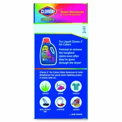 Clorox 2 for Colors Stain Remover and Color Brightener Powder, Original Scent, 49.2 oz Box, 4/Carton