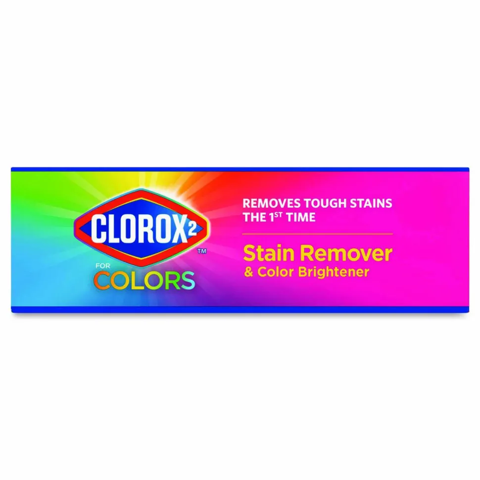 Clorox 2 for Colors Stain Remover and Color Brightener Powder, Original Scent, 49.2 oz Box, 4/Carton