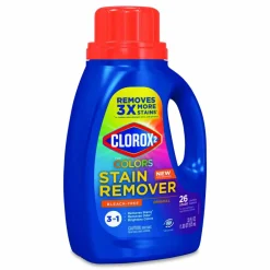 Clorox 2 For Colors Stain Remover and Laundry Additive, Bleach Free, Original Scent, 33 oz Bottle, 6/Carton