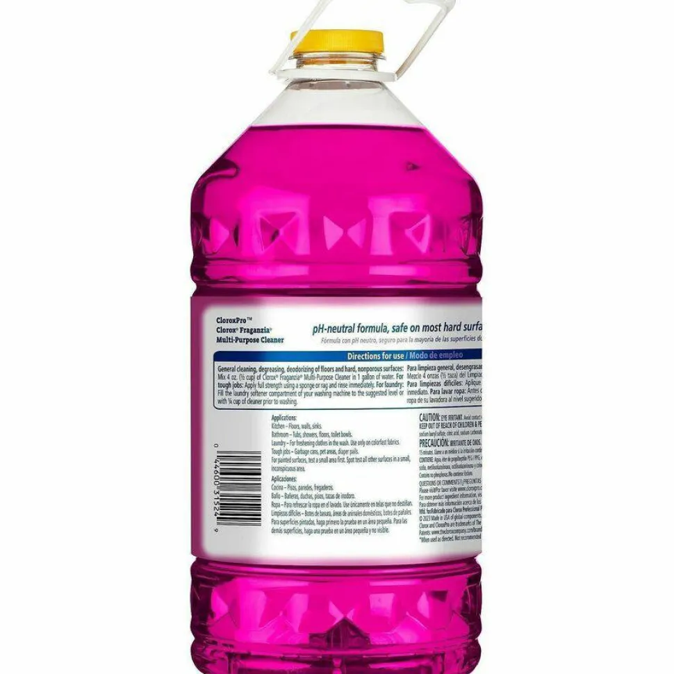 Clorox Fraganzia Multi-Purpose Cleaner, Spring Scent, 175 oz Bottle, 3/Carton