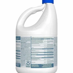 Clorox Germicidal Bleach Concentrate, Regular Scent, 121 Oz, White, Carton Of 3 Jugs