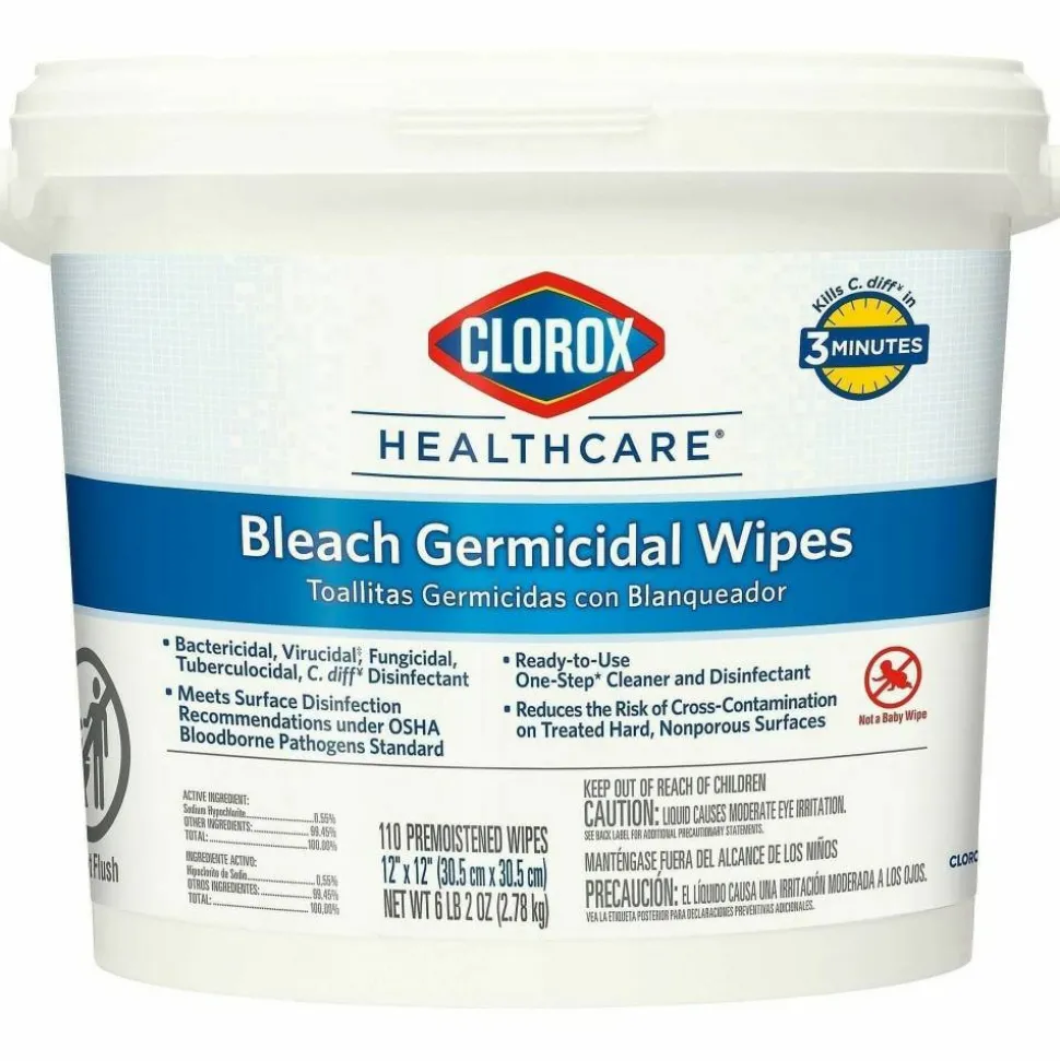 Clorox Germicidal Wipes, Container Of 110