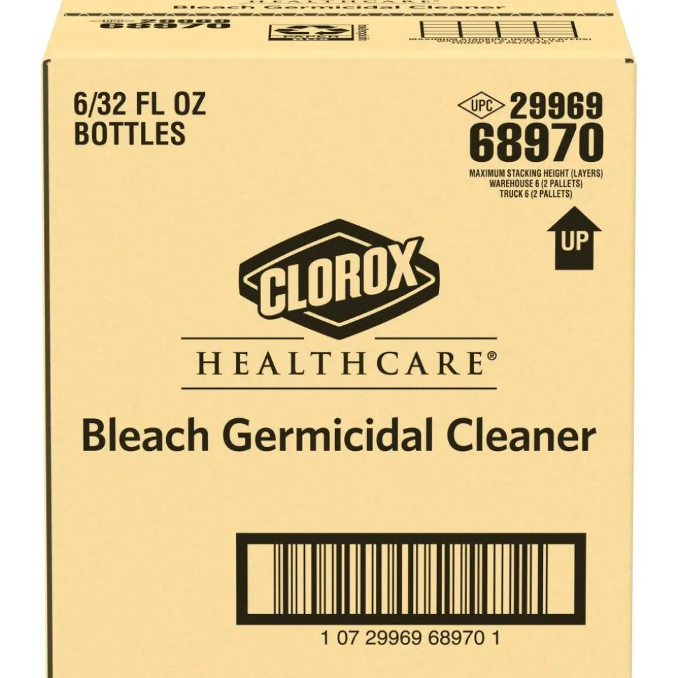 Clorox Healthcare Bleach Germicidal Cleaner Spray, 32 Ounces Each (Pack of 6)