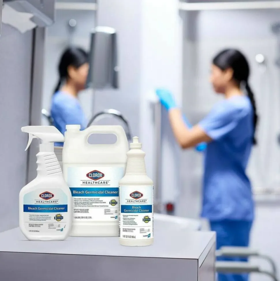 Clorox Healthcare Bleach Germicidal Cleaner Spray, 32 Ounces Each (Pack of 6)