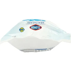 Clorox Healthcare Bleach Germicidal Wipes Refill - Ready-To-Use Wipe - 110 / Bag - 1 Each - White
