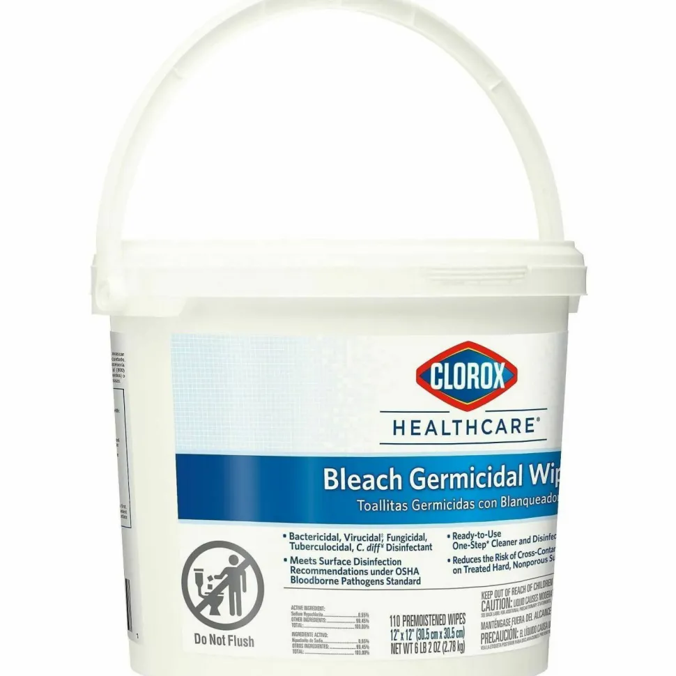 Clorox Healthcare Bleach Germicidal Wipes Bucket
