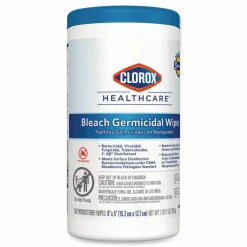 Clorox Healthcare Germicidal Wipes With Bleach, Unscented, 6