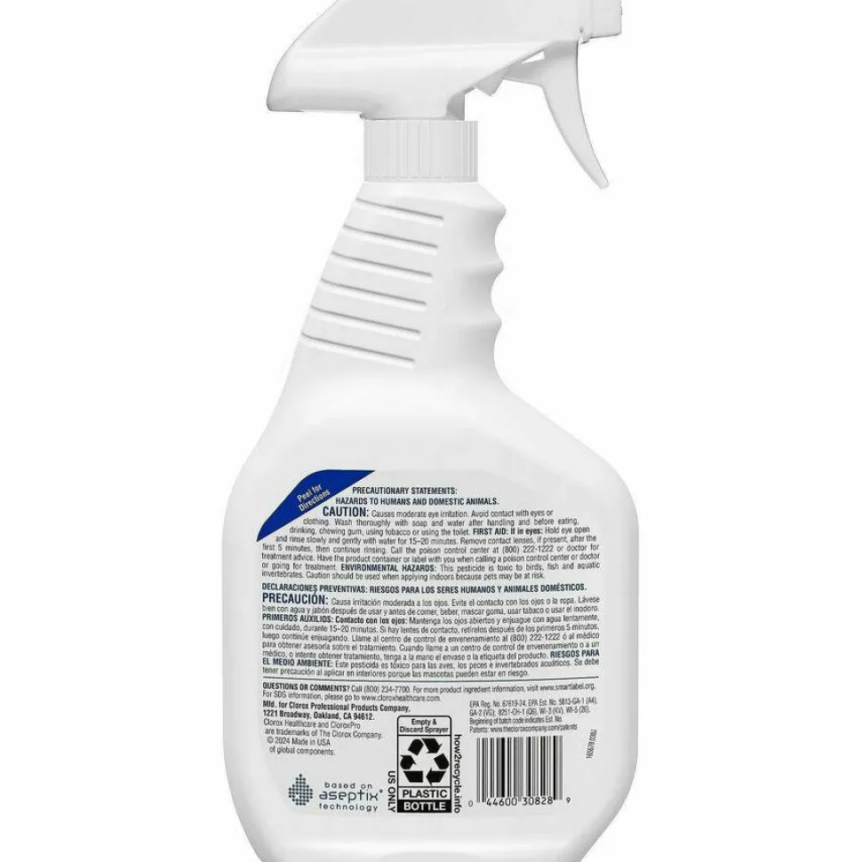 Clorox Healthcare Hydrogen-Peroxide Disinfecting Cleaner, 22 Oz Bottle