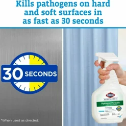 Clorox Healthcare Hydrogen-Peroxide Disinfecting Cleaner, 22 Oz Bottle