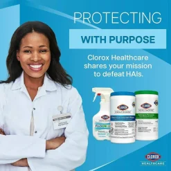 Clorox Healthcare Hydrogen-Peroxide Disinfecting Cleaner, 22 Oz Bottle