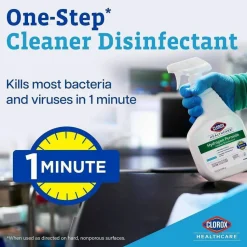 Clorox Healthcare Hydrogen-Peroxide Disinfecting Cleaner, 22 Oz Bottle