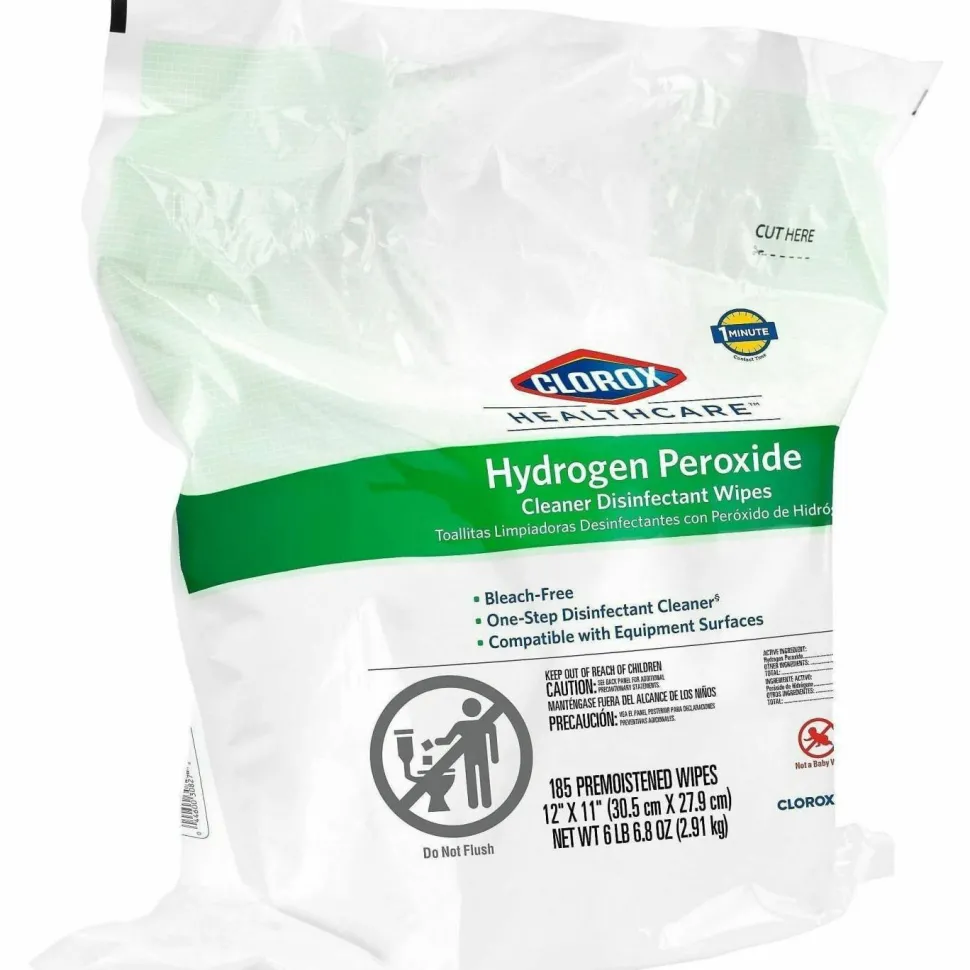 Clorox Healthcare Hydrogen Peroxide Cleaner Disinfectant Wipes Bucket Refill