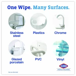 Clorox Healthcare VersaSure Cleaner Disinfectant Wipes