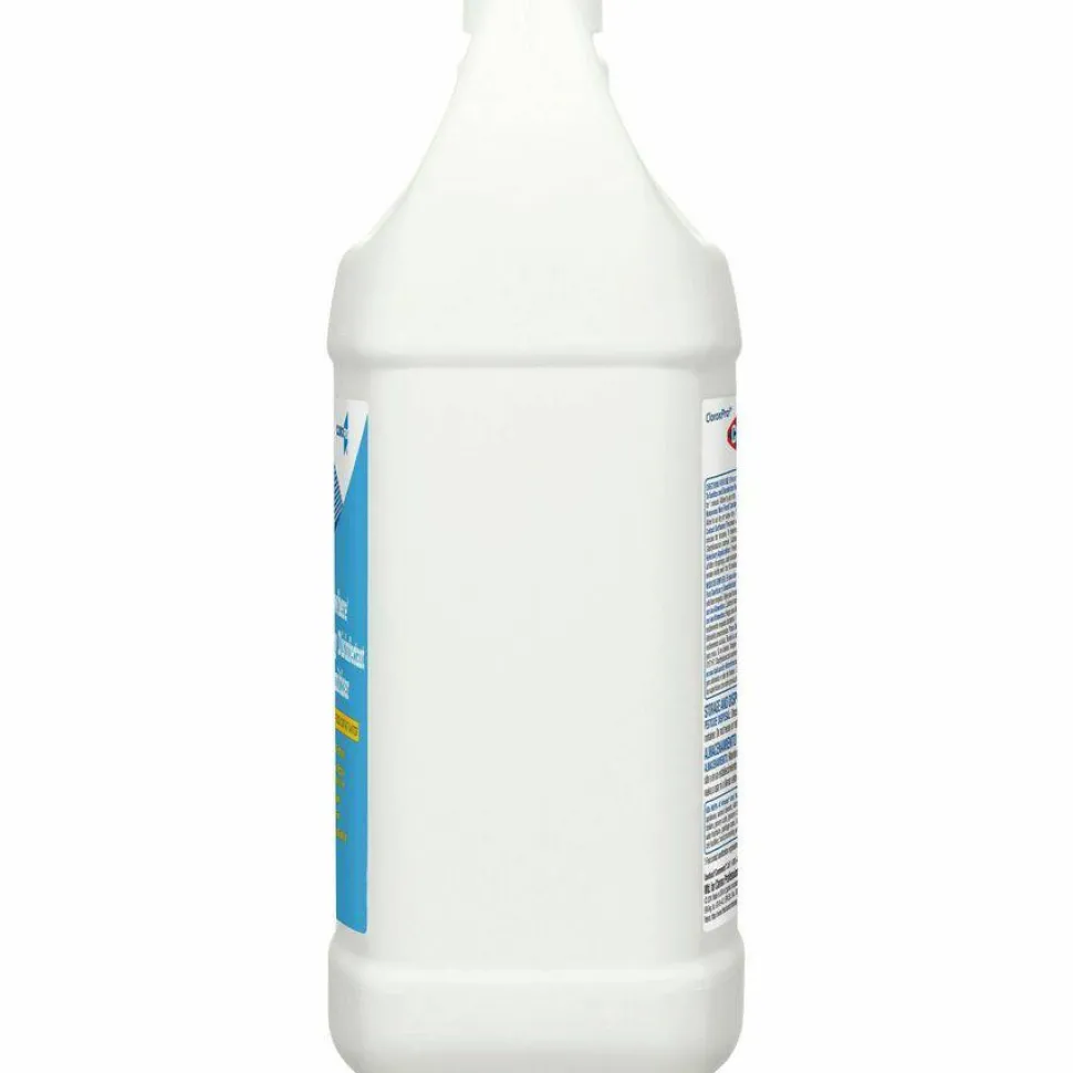 CloroxPro Anywhere Daily Disinfectant and Sanitizer, Unscented, 128 oz Bottle, 4/Carton
