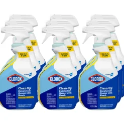 CloroxPro Clean-Up Disinfectant Cleaner with Bleach, Fresh Scent, 32 oz Smart Tube Spray Bottle, 9/Carton