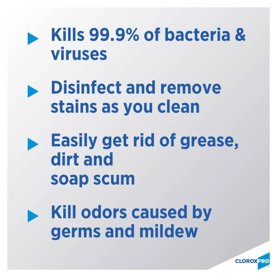 CloroxPro Clean-Up Disinfectant Cleaner with Bleach, Fresh Scent, 32 oz Smart Tube Spray Bottle, 9/Carton