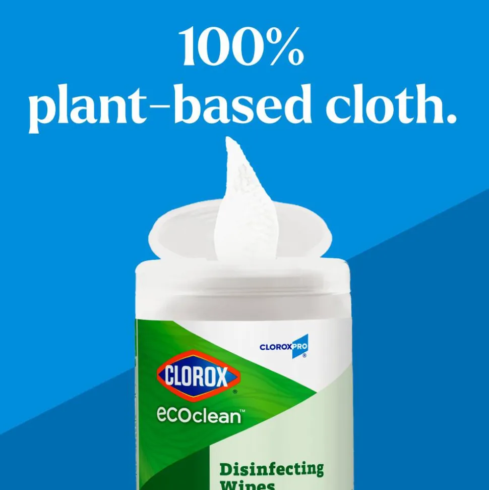 CloroxPro Clorox EcoClean Disinfecting Wipes, 75 Count, Pack of 3 (60787)