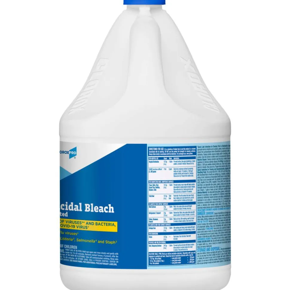 CloroxPro Clorox Germicidal Bleach, Concentrated, 121 Ounce Bottle, Pack of 3 (30966)