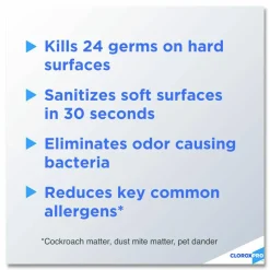 CloroxPro Clorox 4 in One Disinfectant & Sanitizer, Citrus, 14 Ounce Can