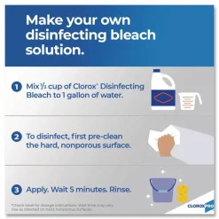 CloroxPro Concentrated Germicidal Bleach, Regular Scent, 121 oz Bottle