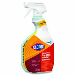 CloroxPro Disinfecting Bio Stain and Odor Remover, Fragranced, 32 oz Spray Bottle, 9/Carton