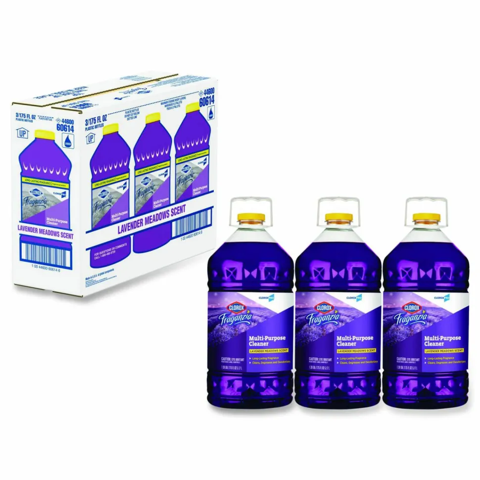 CloroxPro Fraganzia Multi-Purpose Cleaner, Lavender Meadows Scent, 175 oz Bottle, 3/Carton