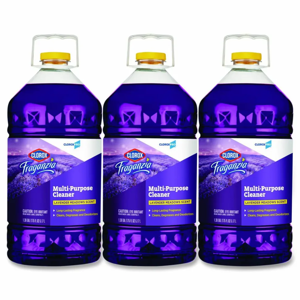 CloroxPro Fraganzia Multi-Purpose Cleaner, Lavender Meadows Scent, 175 oz Bottle, 3/Carton