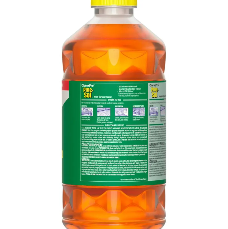 CloroxPro Pine-Sol Multi-Surface Cleaner, Original Pine, 80 Fl Oz, Pack Of 3 Bottles